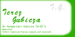 terez gubicza business card